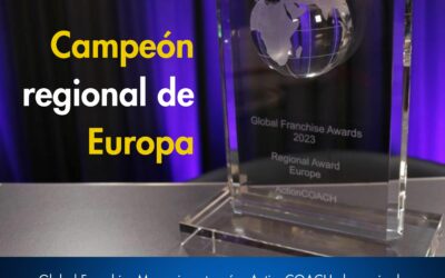 ¡ActionCOACH recibe el premio de Campeón Regional de Franquicias en Europa 2023!